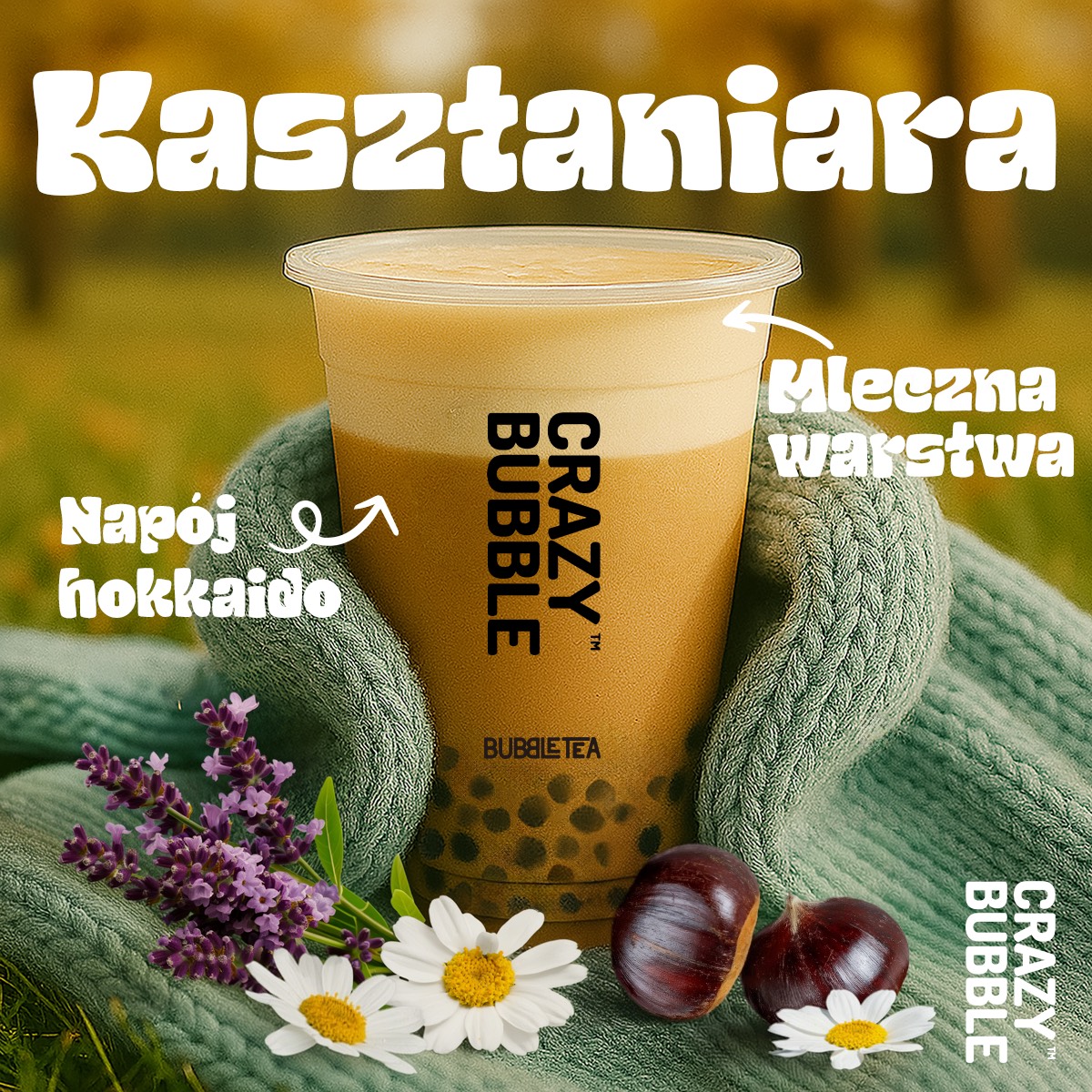 🌰 Smak września w Crazy Bubble to… Kasztaniara! 🌰