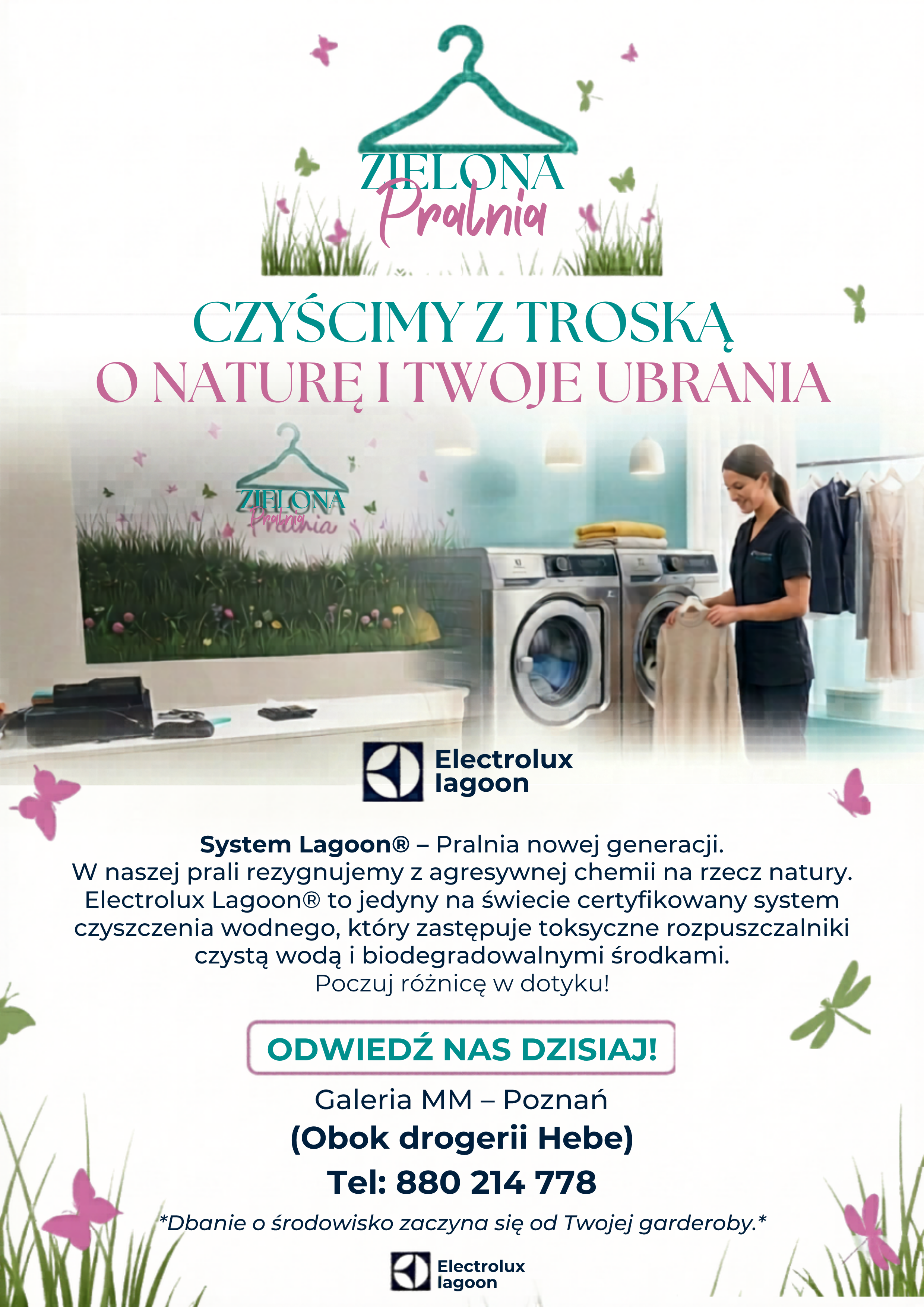 Zielona Pralnia z innowacyjnym systemem Electrolux Lagoon®